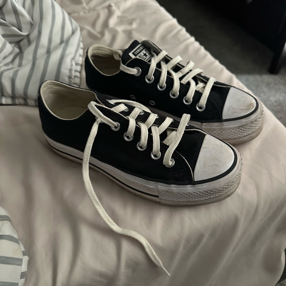 Converse Black and White Low-Top Sneakers
